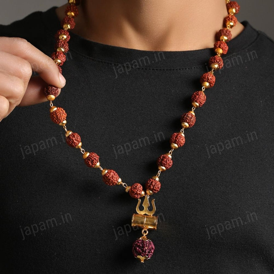 Gold Plated Rudraksha image 2