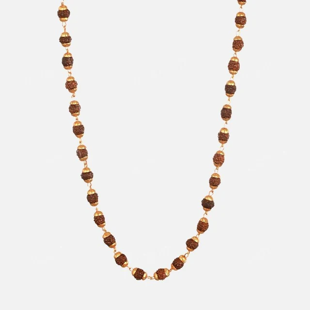 Gold Plated Eternal Rudraksha Mala image 3