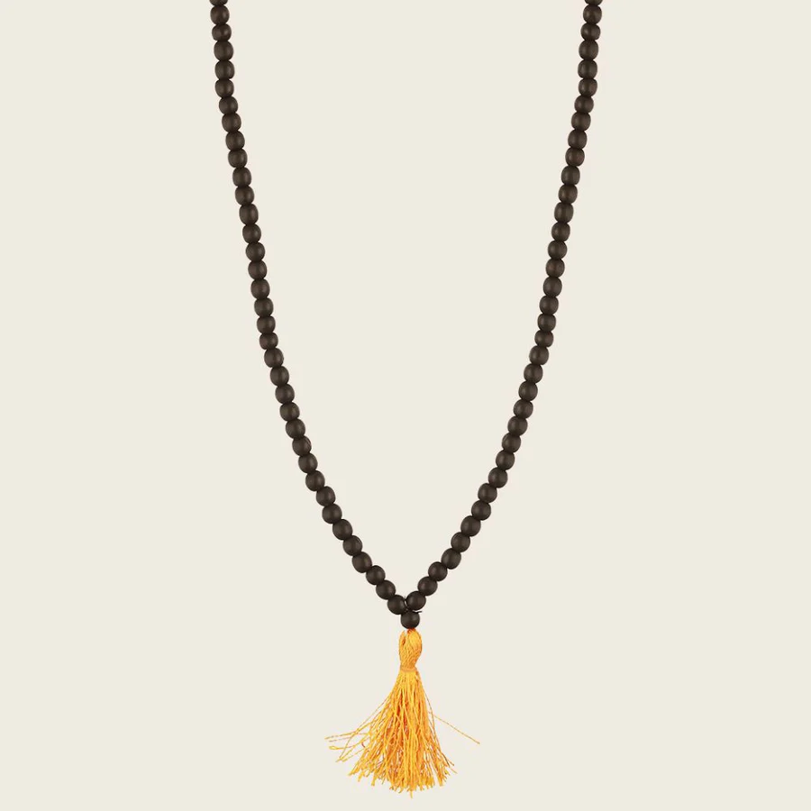 Divya Mala Natural Ebony Wood Beads image 2