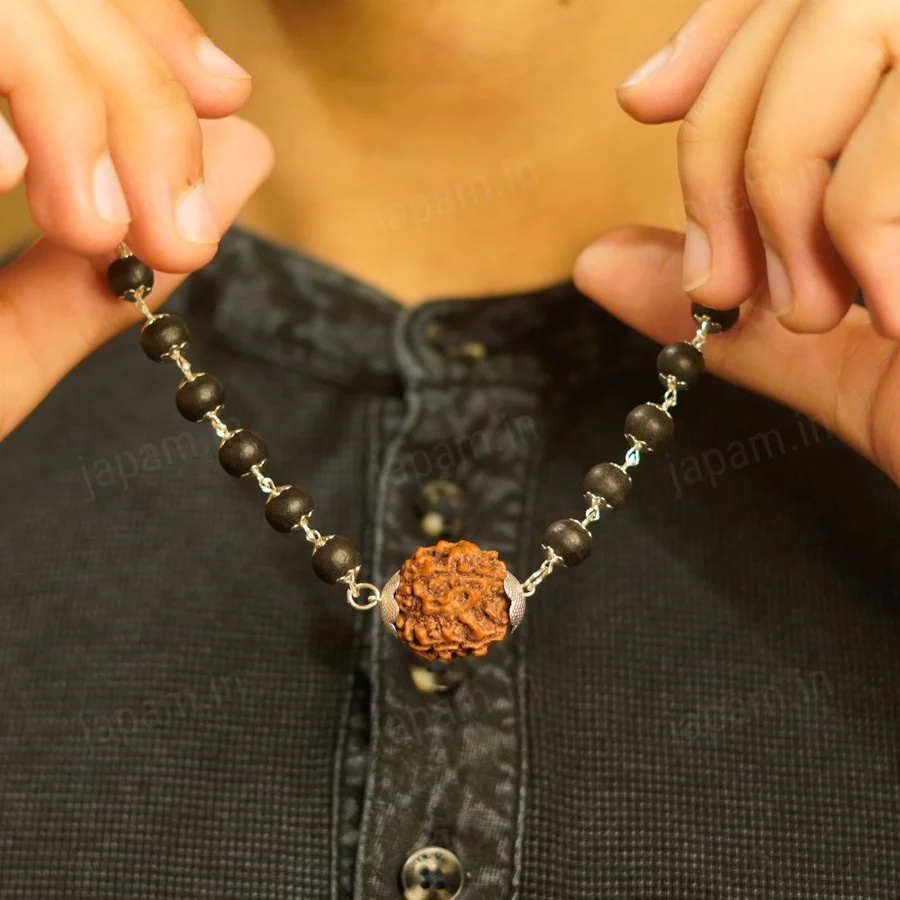 Silver Plated Karungali Mala