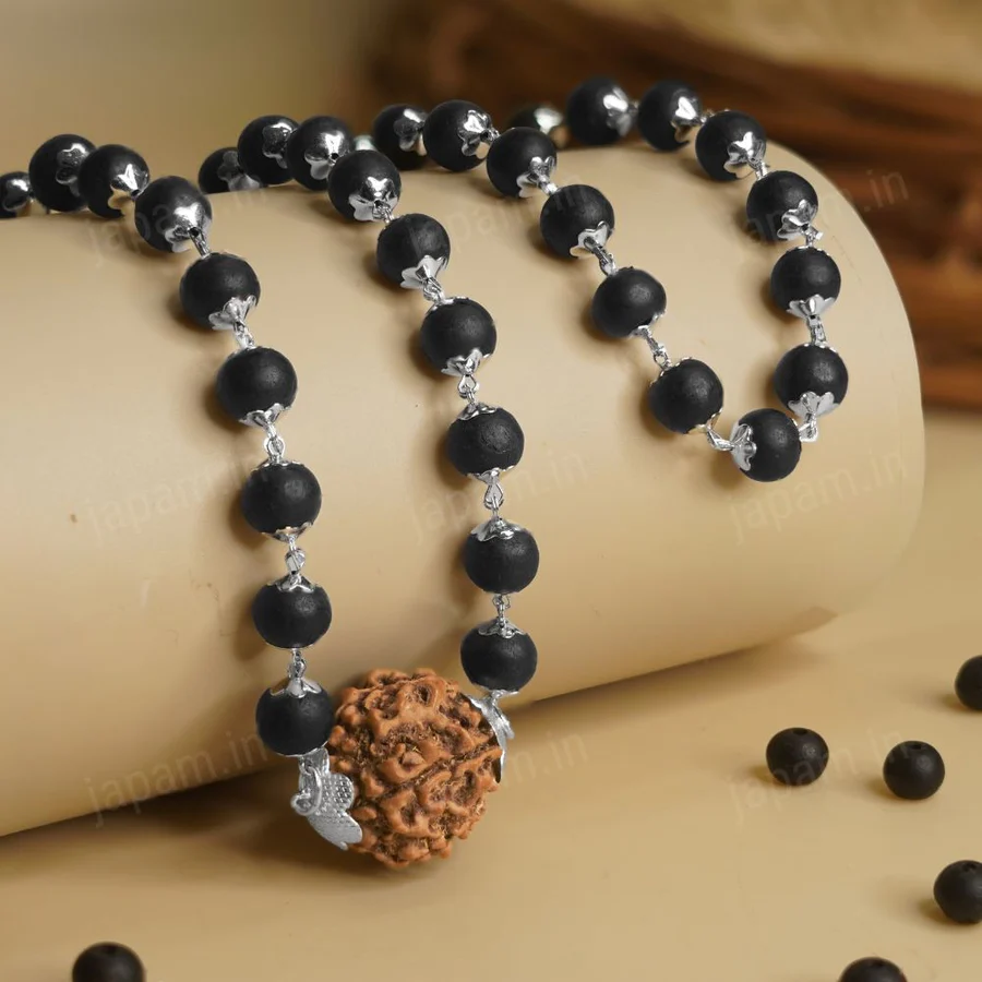 Silver Plated Karungali Mala image 2